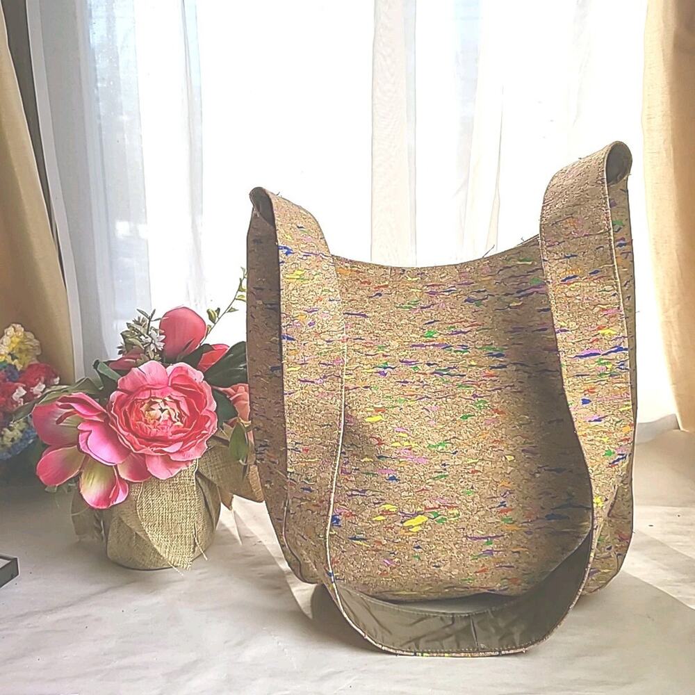 Spicer Bags Vegan Cork Lightweight Eco-Friendly Social Bag Multicolor Purse NWOT
